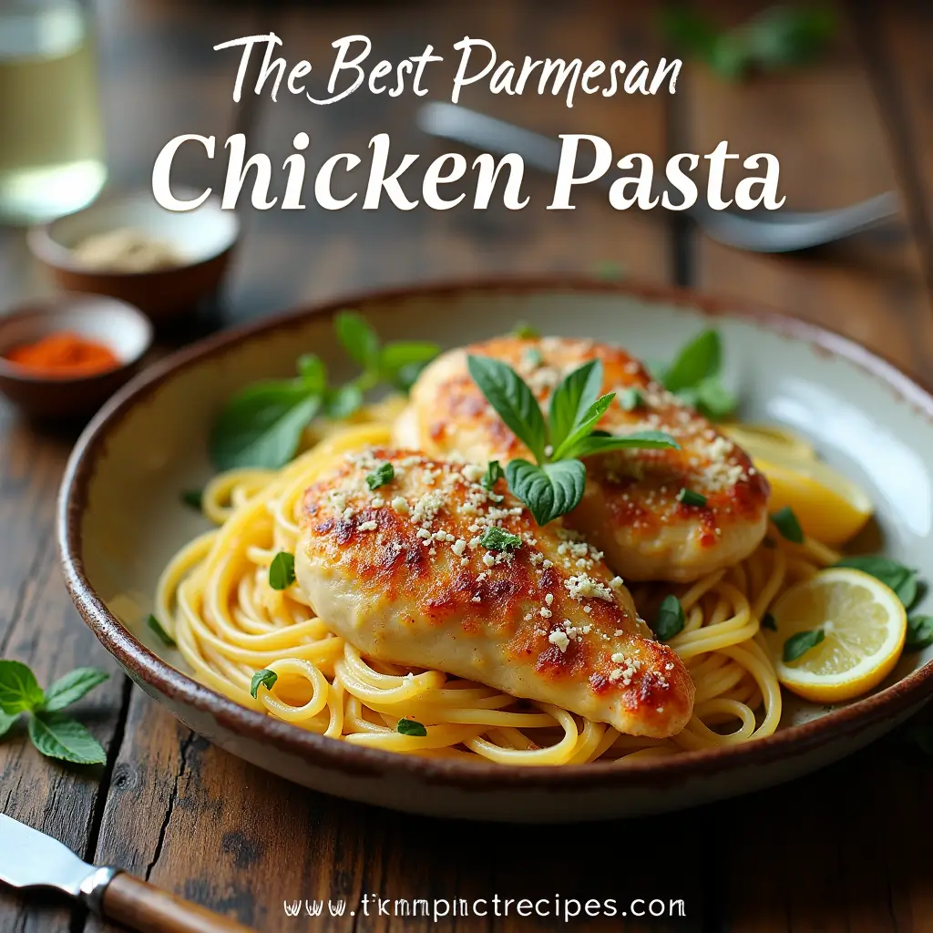 Garlic butter and parmesan sauce simmering in a skillet