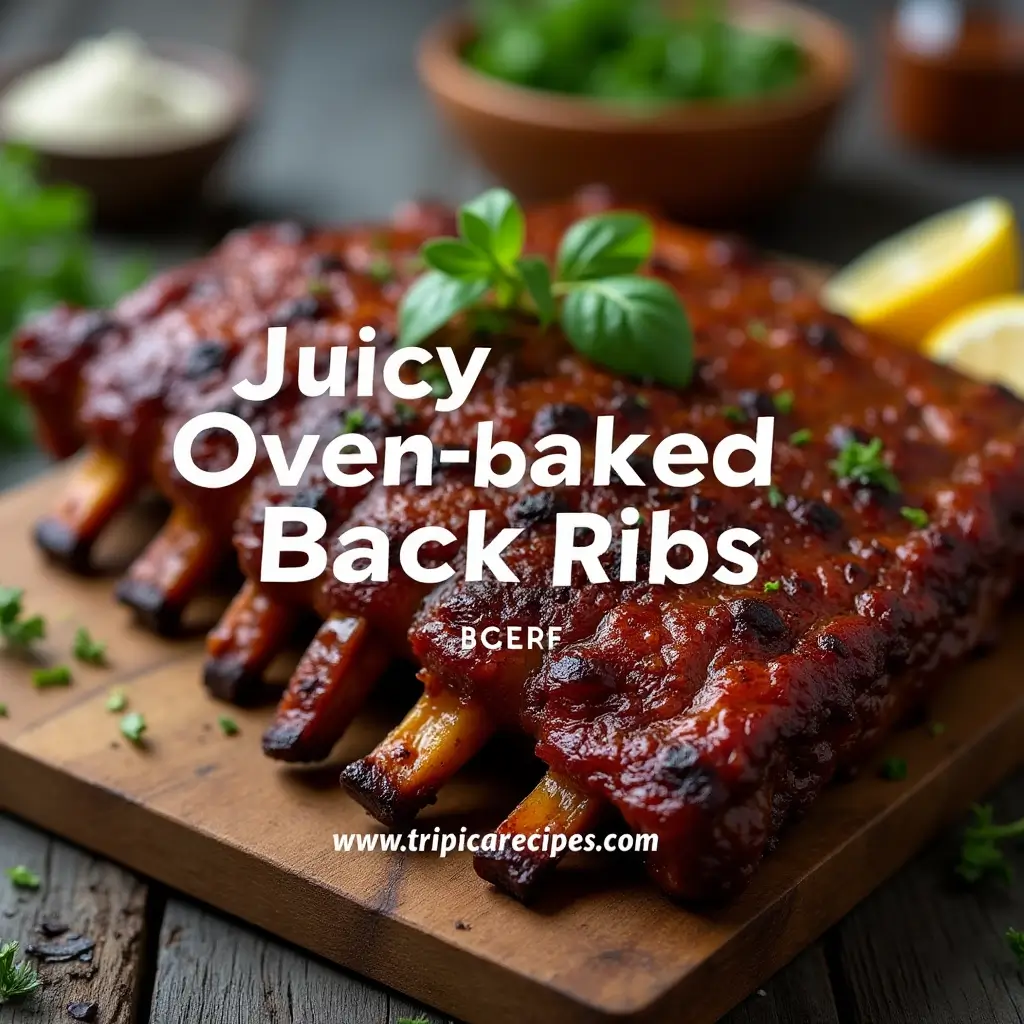 Caramelized beef back ribs under the broiler for a smoky finish