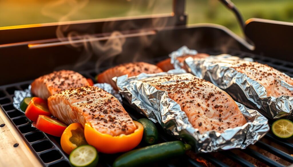 Salmon Foil Packet Grilling Technique