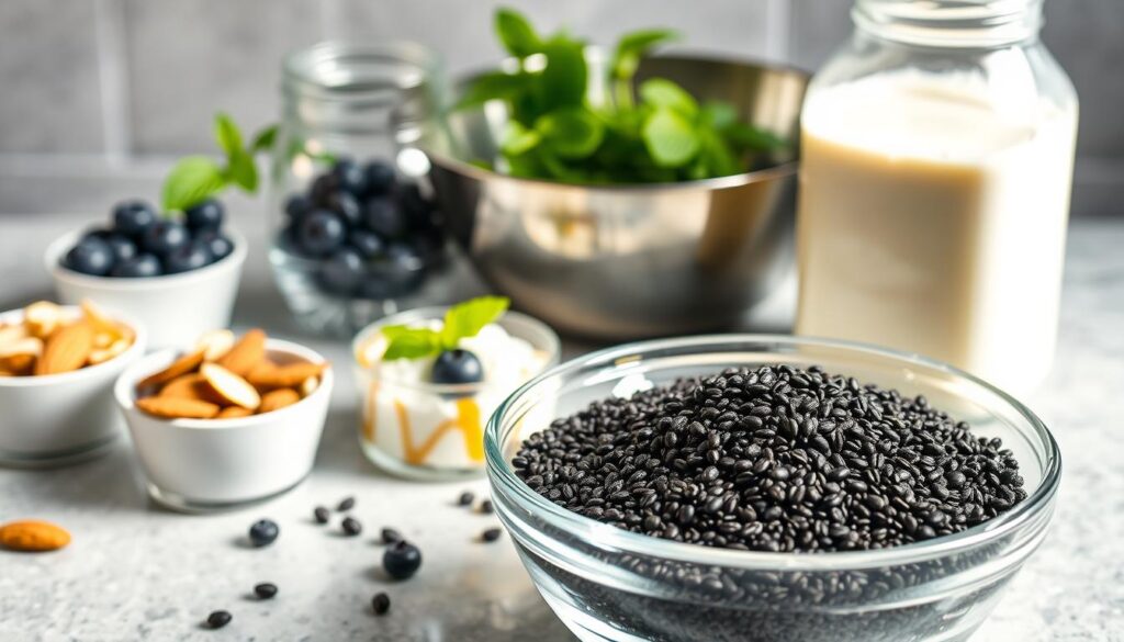 Chia Seed Protein Pudding Ingredients