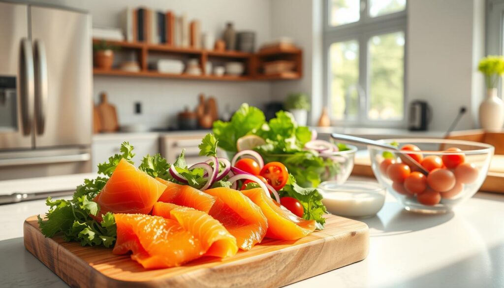 Easy Salmon Salad Preparation