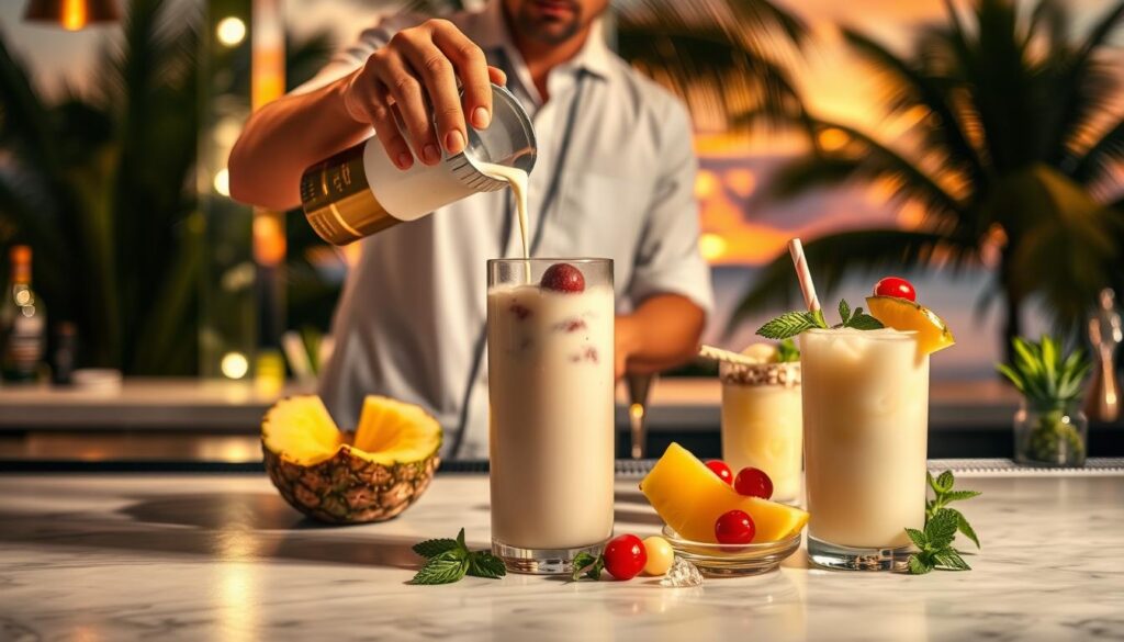 Piña Colada Mixing Techniques