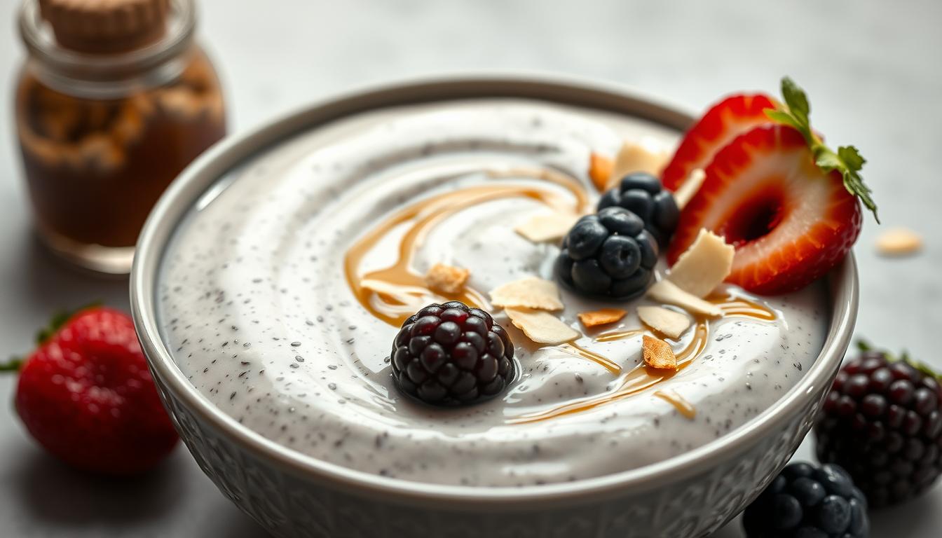 chia seed protein pudding​