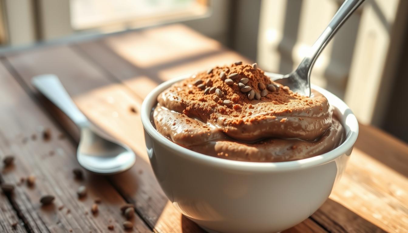 chocolate chia seed pudding​